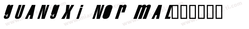 guangxi normal字体转换